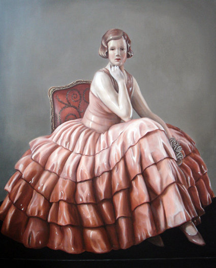 « MISS NORA », 162/130 cm, acrylic on canvas 2009