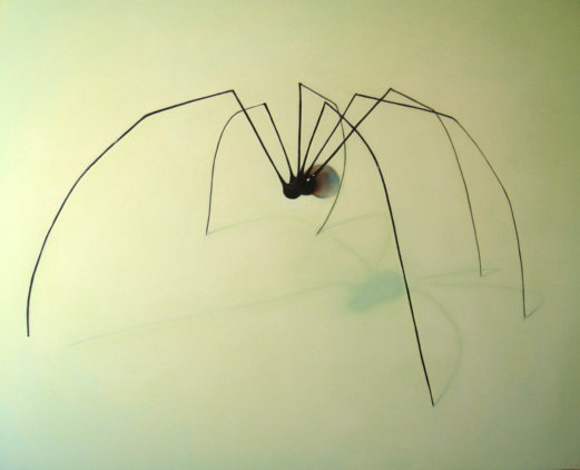 "Araignée en verre de Murano", 152/130cm, acrylique sur toile 2009,
